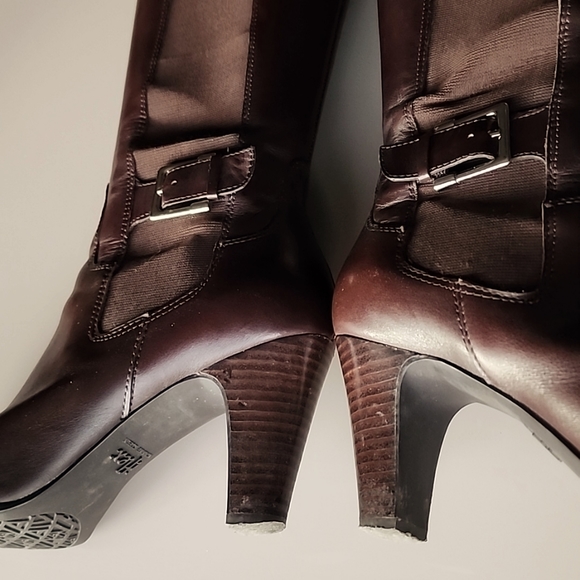 AK Anne Klein Marcoe Boots Chocolate Brown Size 9.5 - Picture 7 of 12